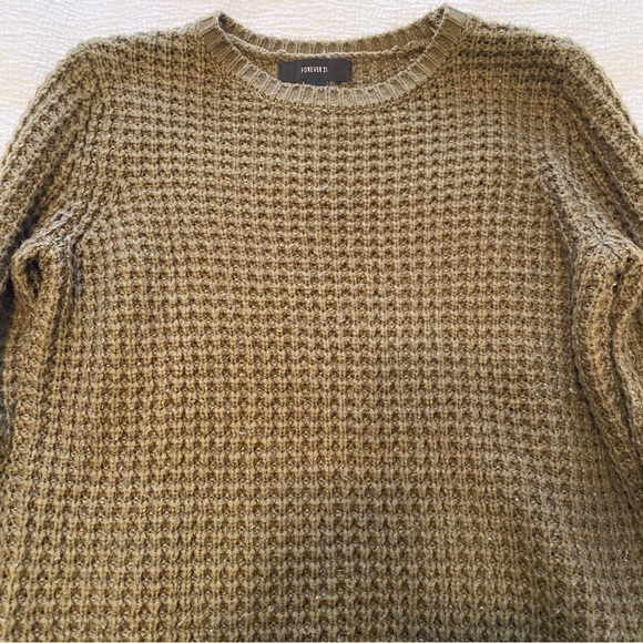 Forever 21 Sweater Green Small - Picture 3 of 5